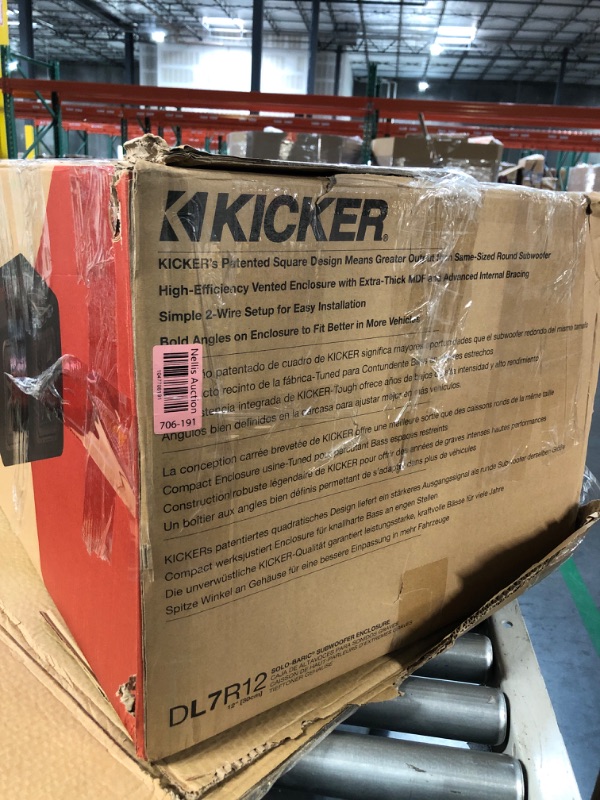 Photo 1 of ***did not find serial number***

KICKER 45DL7R122 Dual 12" L7R 2-Ohm Loaded Vented Enclosure - 1200 Watts RMS