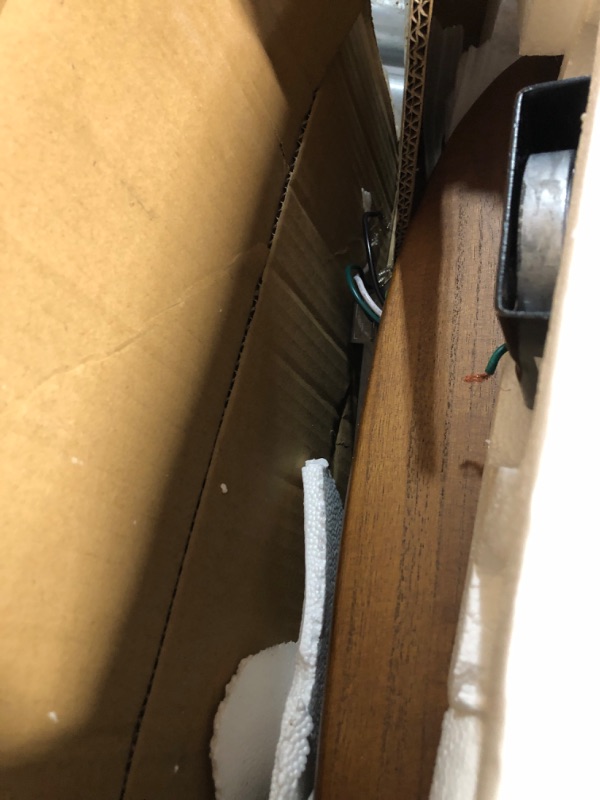 Photo 1 of ***PARTS ONLY***BOOSANT 60 inch Ceiling Fan Without Light, Ceiling Fan No Light with Remote Control and Quiet DC Motor, Outdoor Fans for Patios without Lights, Solid Wood 3 Blades,ETL Listed - Dark Walnut