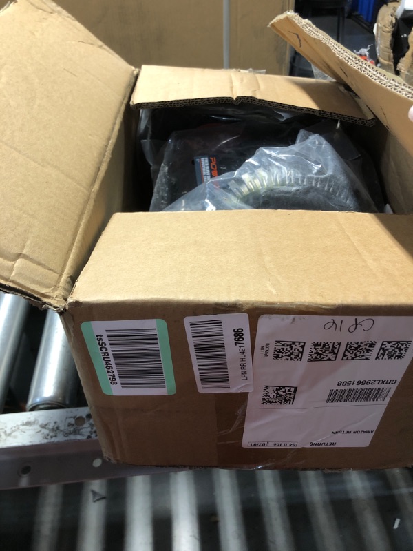 Photo 1 of ***PARTS ONLY 3 WHEELS***POWERTEC 8 Inch Caster Wheels Set of 8 (4 Swivel & 4 Fixed), Heavy Duty Casters w/Rubber Knobby Tread for Workbench, Dolly, Cart, Trolley, Wagon and Chicken Coop, Large Rubber Castor Wheels (17055-P2)