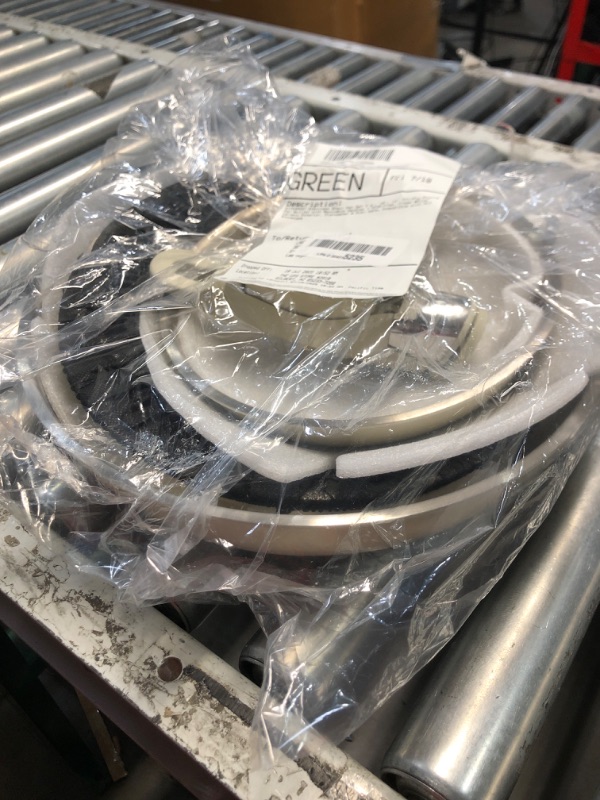 Photo 1 of (PARTIAL SET) (BAGGED) KITEXPERT Stainless Steel Pan Set – 8", 10", 12" Tri-Ply Frying Pan Skillet with Removable Handles – PFOA-Free, Cream White Ceramic Exterior, Dishwasher & Oven Safe, Compatible with All Stovetops