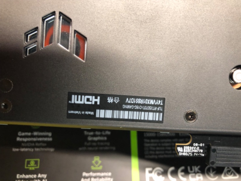 Photo 7 of  ASUS TUF gaming 5060 16GB GDDR7 OC Edition Gaming Graphics Card (PCIe® 5.0, HDMI®/DP 2.1, 3.125-slot, Military-Grade Components, Protective PCB Coating, axial-tech Fans)
