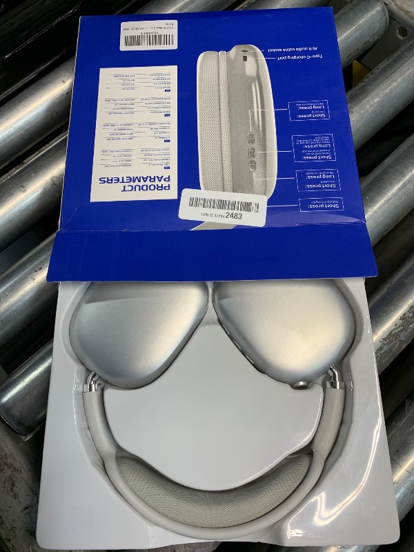 Photo 1 of ZTOZ Wireless Headphones Over-Ear Bluetooth Adjustable 42 Hours of Listening Time Volume Control, Fitting in Gaming/Running/Sports Headphones for iPhone/Android/Samsung -Silver