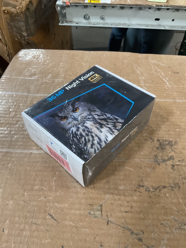 Photo 1 of Night Vision Goggles - 4K Night Vision Binoculars with 5000mAh Rechargeable Battery, 32GB TF Card can Save Photo and Video, 3'' HD Screen for Camping & Security, Black