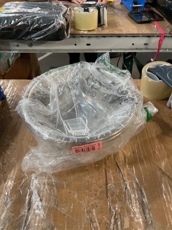 Photo 1 of ***(MAJOR DAMAGE/ SEE NOTES)***304 Stainless Steel Microporous Colander, 3.5QT Large Capacity with Mixing Bowl For washing vegetables fruit and rice and for draining cooked pasta(2PC)