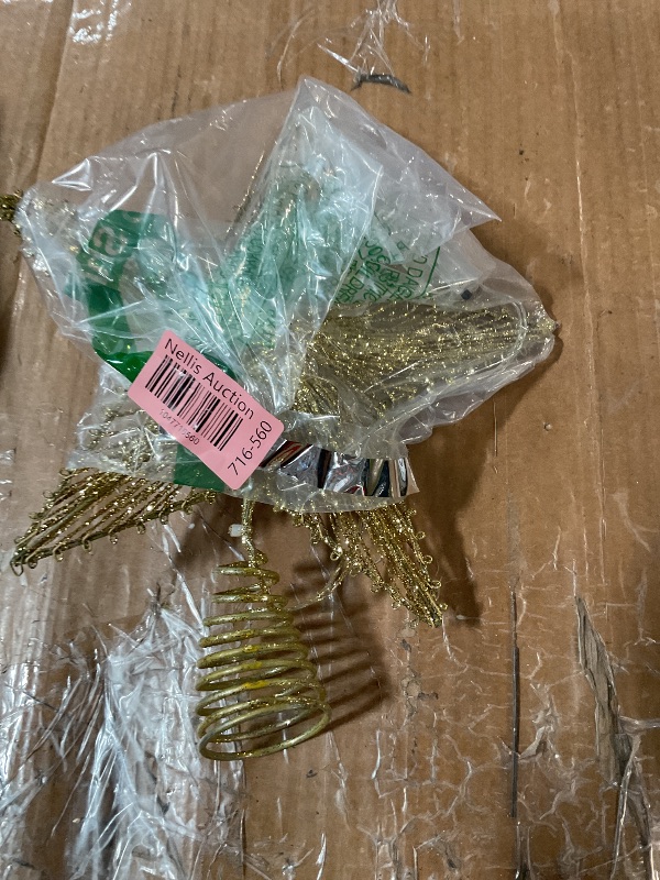 Photo 1 of Valentine Day Tree Topper Glitter Star Tree Topper for Valentine's Day Party Wedding Holiday Ornament Home Decoration