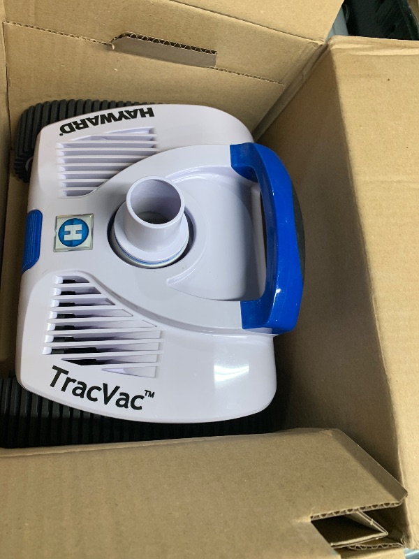Photo 1 of Hayward TracVac Lightweight Automatic Suction Vacuum Cleaner with Hose and Valve for In Ground Swimming Pool Maintenance, White