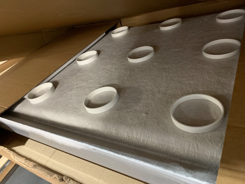 Photo 1 of **************Broken in front************
DreamLine SlimLine 36 in. D x 60 in. W x 2 3/4 in. H Left Drain Single Threshold Shower Base in White, DLT-1136601