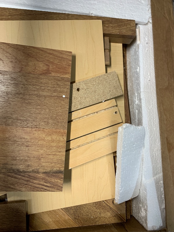 Photo 1 of Sauder Cannery Bridge Computer Desk with Storage Drawers, Home Office Desk with File Cabinet Drawer, in Sindoori Mango