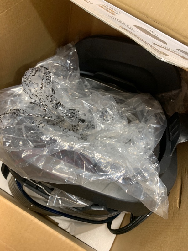 Photo 1 of ***(HEAVILY USED/MINOR DAMAGE)***Ninja Crispi 4-in-1 Portable Glass Air Fryer Cooking System, 1500W, 4QT & 6-Cup TempWare Glass Containers with Storage Lids, Microwave, Freezer & Dishwasher Safe, Cyberspace Gray, FN101GY