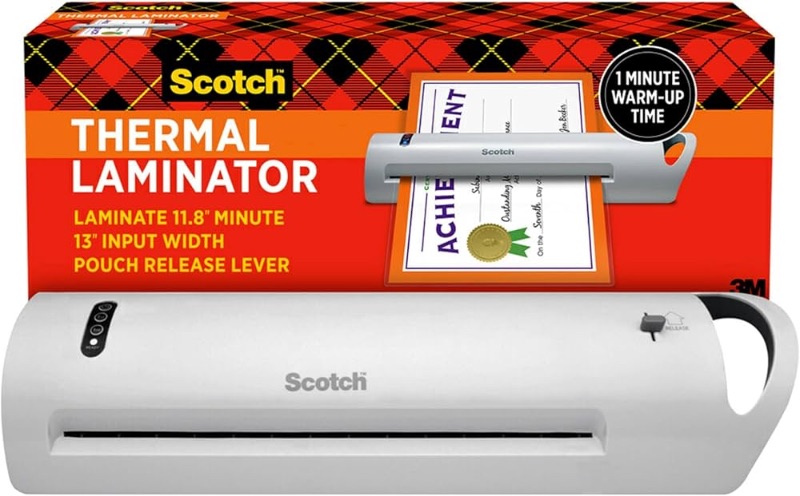 Photo 1 of *****NONFUNCTIONAL, PARTS ONLY**Scotch Thermal Laminator, Extra Wide 13 Inch Input, Ideal for Teachers, Small Offices, or Home (TL1302Z)