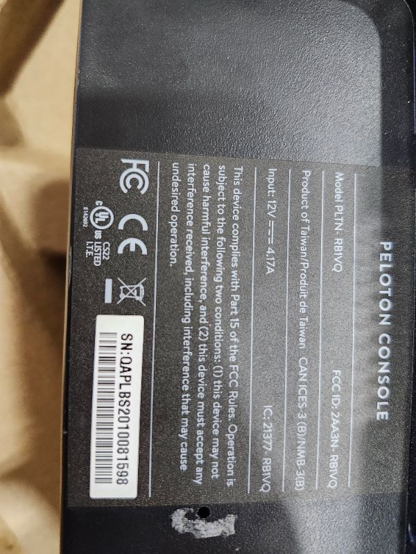 Photo 1 of ****************FOR PARTS ONLY- MISSING PARTS**************
Peloton Exercise Cross Training Bike, Indoor Stationary Spin Bike for Home Workouts, Space-Friendly Exercise Equipment for Cardio and strength Workout & Indoor Cycling