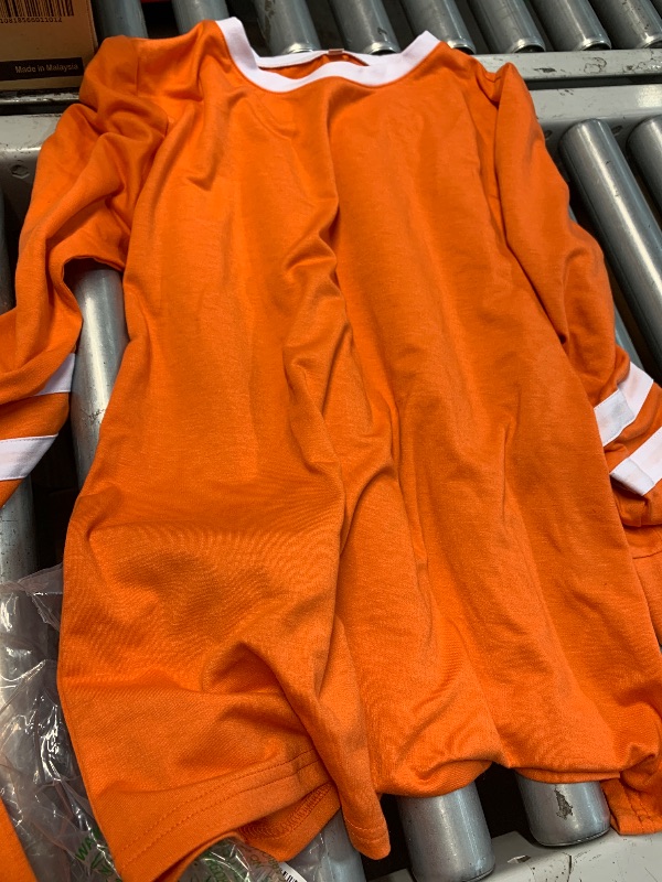 Photo 1 of (small) Aloodor Lounge Sets for Women Casual Two Piece Outfits Long Sleeve Fall Clothes Halloween Orange S