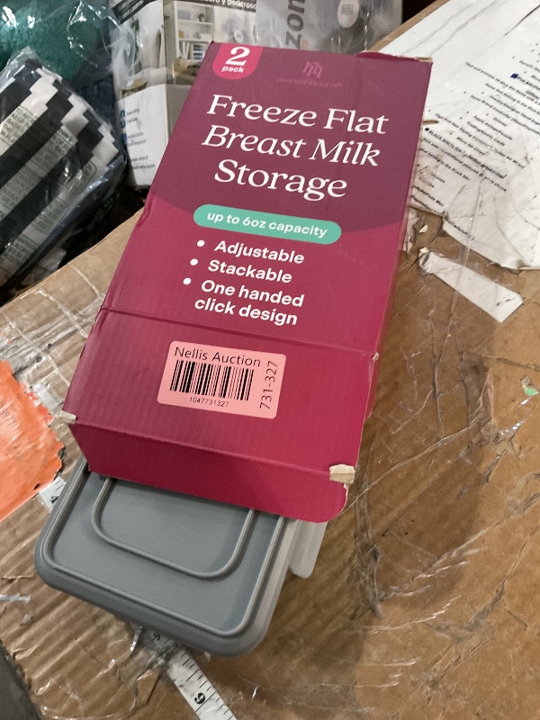 Photo 1 of [2 Pack] Freeze Flat BreastMilk Storage - Easy-to-Use Breastmilk Freeze Flat Container - Freeze Flat Breast Milk Organizer Freezer - Breast Milk Freezer Storage Organizer - Freeze Flat for Breast Milk