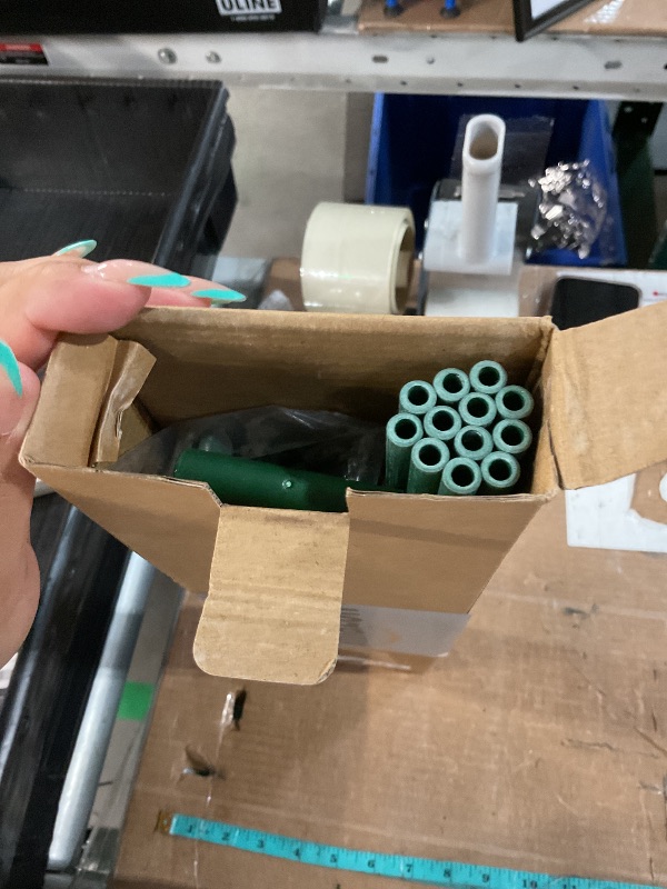 Photo 1 of (used)(incomplete) MAXPACE 62pcs Garden Stakes Kit: Includes 20 Sets of Fiberglass Plant Sticks Supports & Accessories for DIY 4ft, 5ft, 6ft, 7ft Stakes 
