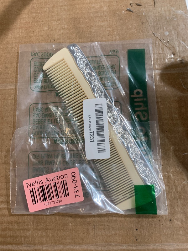 Photo 1 of * MISSING ITEMS****3 pc Silver Chrome Girls Vanity Set Comb Brush Mirror.
