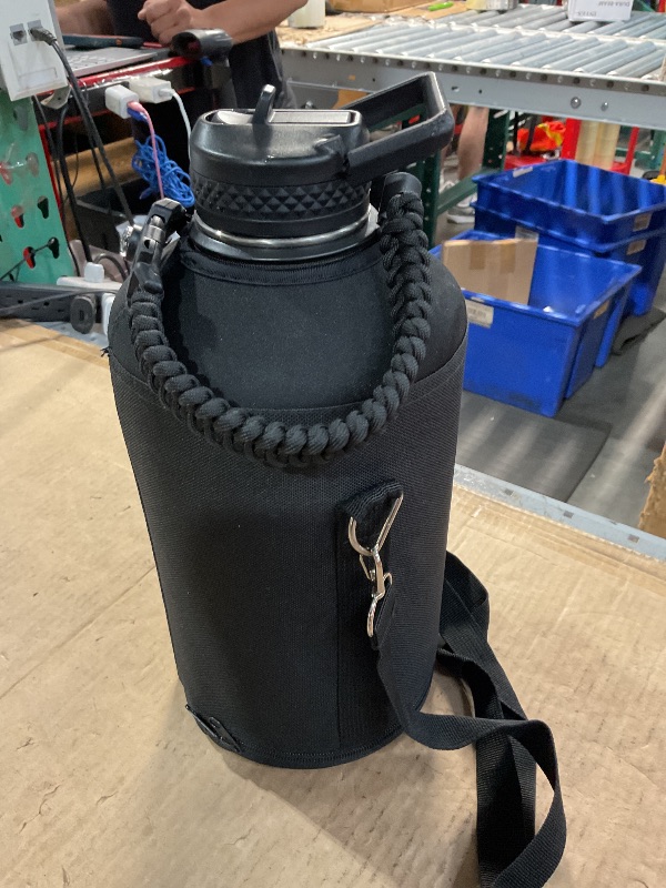 Photo 1 of (Used)(broken handle) RAYMYLO One Gallon Water Bottle Insulated, Triple Walled Vacuum Stainless Steel (Cold for 48 Hrs), Leak Proof & Non-BPA, Large Water Flask Jug