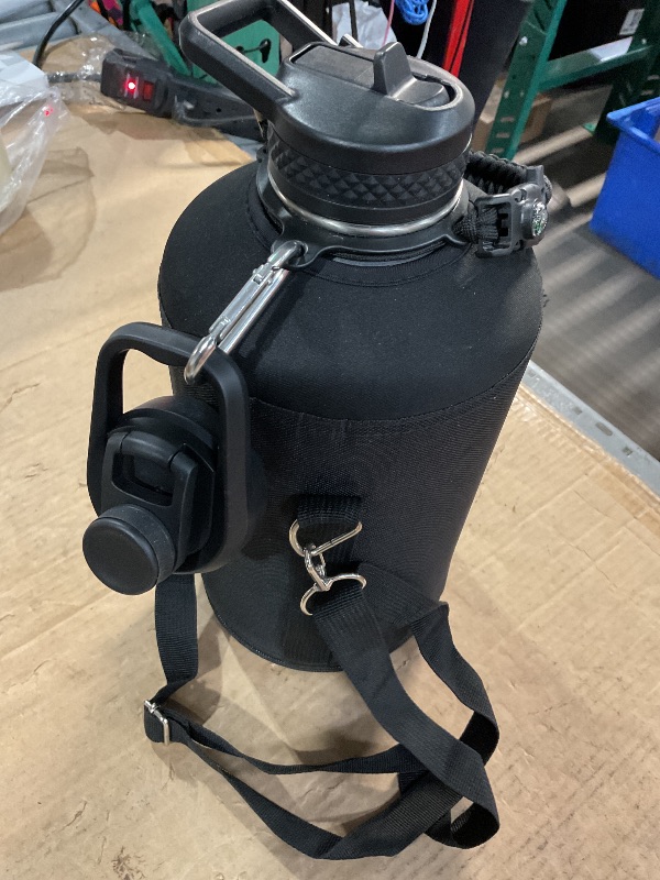 Photo 1 of (Used)(broken handle) RAYMYLO One Gallon Water Bottle Insulated, Triple Walled Vacuum Stainless Steel (Cold for 48 Hrs), Leak Proof & Non-BPA, Large Water Flask Jug