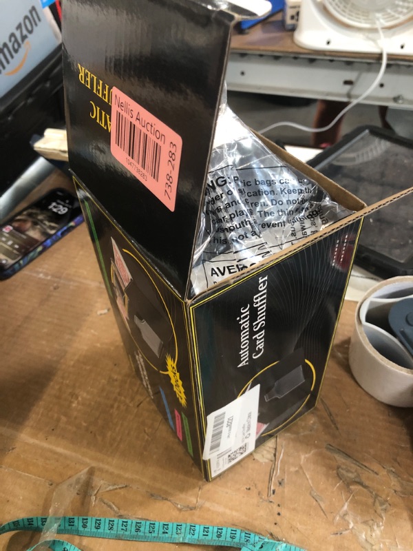 Photo 1 of FEIERYA Automatic Card Shuffler 4 Deck,Battery-Operated Electric UNO Poker Shuffler,Playing Card Shuffler for Home Card Game,Travel