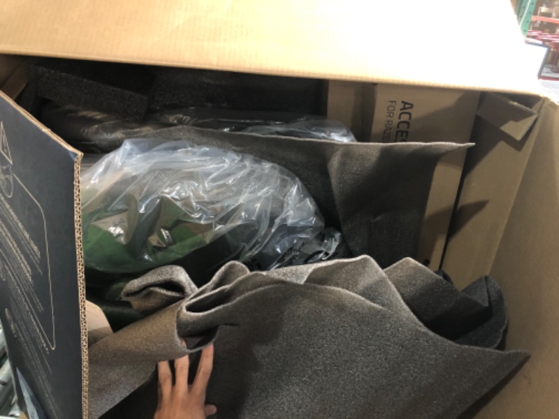 Photo 1 of ***PARTSONLY STOCK PHOTO FOR REFERENCE ***Razer Iskur V2 Gaming Chair: Adaptive Lumbar Support - Adjustable Lumbar Curve - High Density Foam Cushions - Reactive Seat Tilt &152-degree Recline - 4D Armrests - Fabric - Dark Grey
