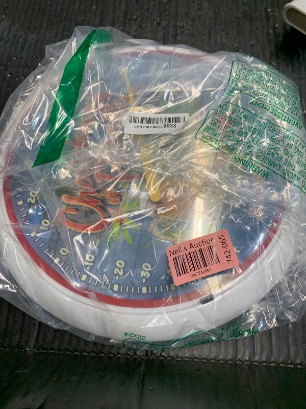 Photo 1 of (PARTIAL SET) (MISSING BATTERY) La Crosse Cheeseburger in Paradise 13.25-inch It's 5 O'Clock Somewhere Margaritaville Analog Dial Thermometer, Multi