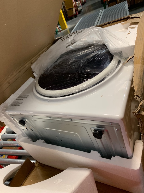 Photo 1 of ***TRUCK/TRAILOR PICK-UP ONLY*** Elevon 1500W Portable Clothes Dryer, 3.5 cu.ft Electric Drying Machine for Laundry with Stainless Steel Tub for Apartment, Rvs, Dorms, Compact Dryer for Small Space, Black/White