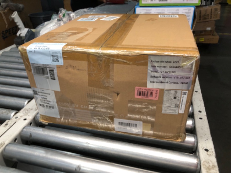 Photo 1 of ***USED - PREVIOUSLY OPENED - LIKELY MISSING PARTS - UNABLE TO VERIFY FUNCTIONALITY***
TESSAN EV Charger Level 2, 40A/240V Wall Mount Electric Vehicle Charing Station, Smart EV Chargers Equipment App Control Wi-Fi ?Only 2.4Ghz?& Bluetooth 25ft Cable with 