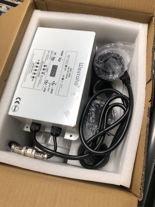 Photo 1 of Salt Chlorine Generator, Westaho Pool Salt System for Inground Pools up to 40,000 Gallons, USA Titanium Cell (10,000-Hour Lifespan), Built-in Power Supply, 1.4 lb CL Output