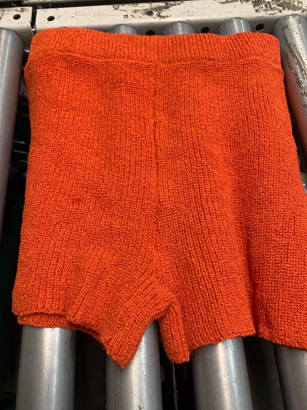 Photo 1 of (see all images) Wyeysyt Women's Summer Sweater Set Sleeveless Tunic Top and Shorts 2 Piece Outfits Beach Vacation Sets Tracksuits(Rust-S)