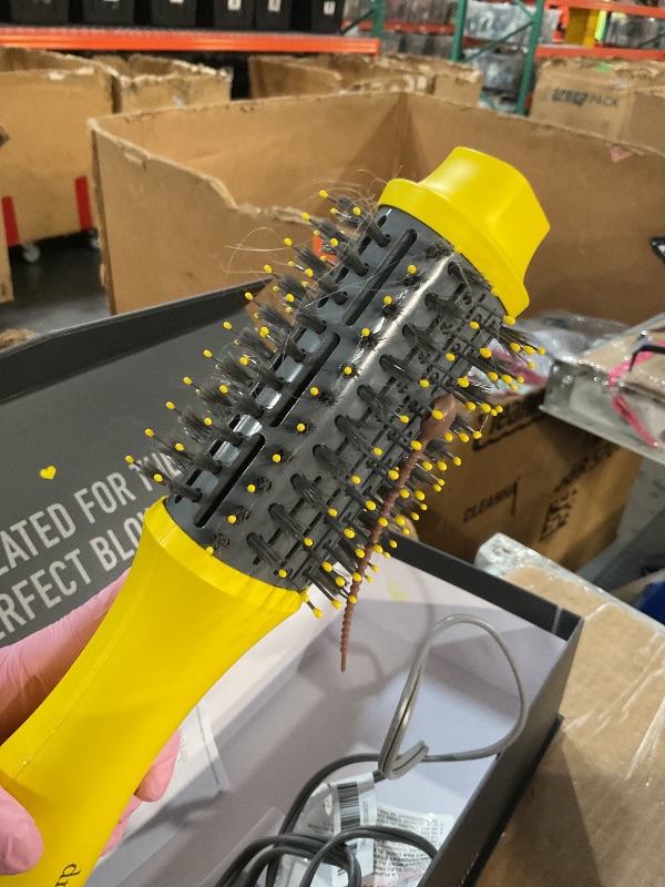 Photo 1 of ***(PARTS ONLY/ NON FUNCTIONAL)***Heavy useDrybar The Double Shot Oval Blow-Dryer Brush – Smooth, Shiny Hair with Volume and Less Frizz – Salon Styling Brush for Faster Blowouts
