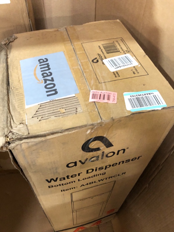 Photo 1 of **PARTS ONLY, DAMAGED NON FUNCTIONAL**Avalon Bottom Loading Water Cooler Water Dispenser with BioGuard- 3 Temperature Settings - Hot, Cold & Room Water, Durable Stainless Steel Construction, Anti-Microbial Coating- UL Listed