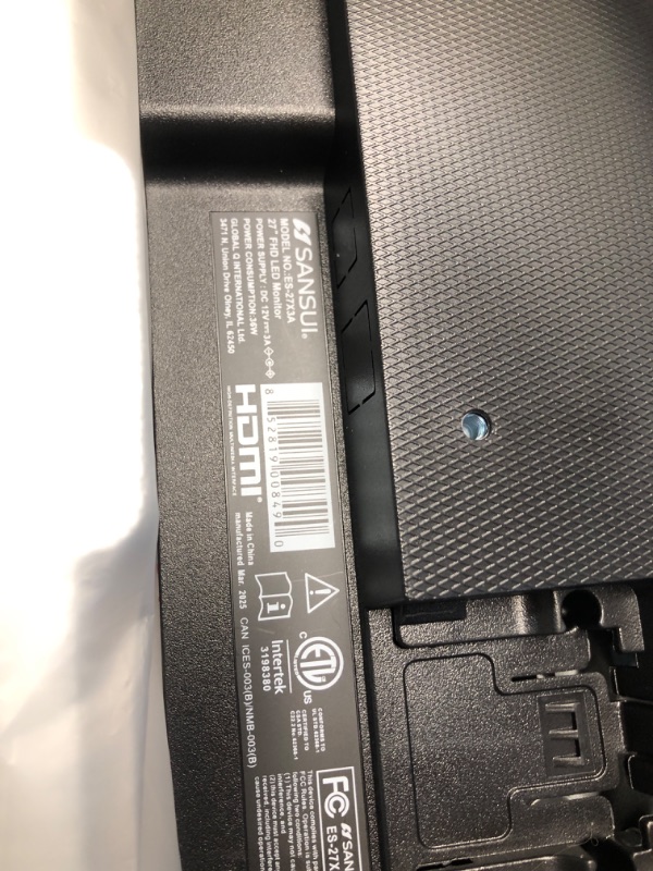 Photo 1 of SANSUI 27 Inch Computer Monitor 100Hz, FHD 1080P HDR PC Monitor with HDMI Ports Adaptive Sync Tilt Adjustable Frameless VESA Compatible for Office and Home