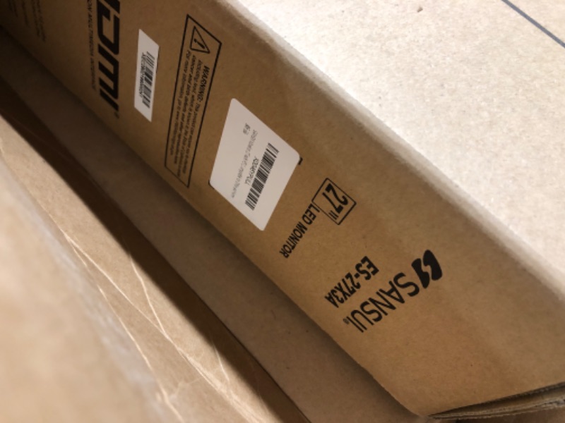 Photo 1 of SANSUI 27 Inch Computer Monitor 100Hz, FHD 1080P HDR PC Monitor with HDMI Ports Adaptive Sync Tilt Adjustable Frameless VESA Compatible for Office and Home