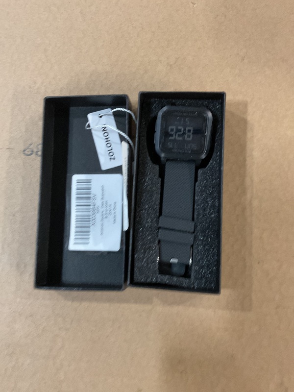 Photo 1 of zolohoni Square Men's Digital Watch Big Numbers Dial Large Face Waterproof LED Watches with Alarm Date Stopwatch