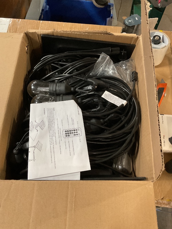 Photo 1 of WENFENG 2-Pack 48FT Solar Outdoor RGB String Light, Dimmable Patio String Lights with Shatterproof Edison Bulbs, Remote, Commercial Solar String Lights for Cafe, Patio, Yard, Party