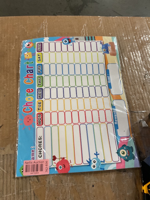 Photo 1 of Dry Erase Chore Chart for Kids Reward Chart Reusable Self-Adhesive Behavior Chart for School Home Classroom 8 Pack