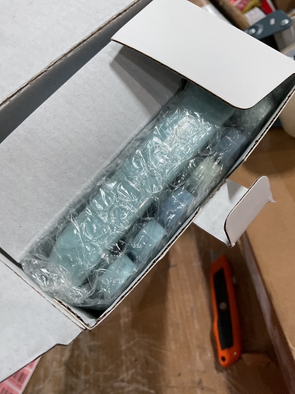 Photo 1 of Wireless Keyboard and Mouse Combo, Ergonomic Full Size Typewriter Retro Round Keycaps Keyboard, Compatible with Windows, PC, Perfer for Home and Office Keyboards (Blue