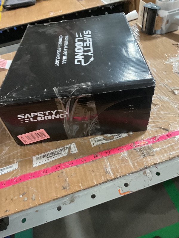 Photo 1 of SAFETY LOONG Steel Toe Work Boots for Men, 6-Inch Non Slip Comfortable Leather Waterproof Industrial Construction Safety Workboots 10