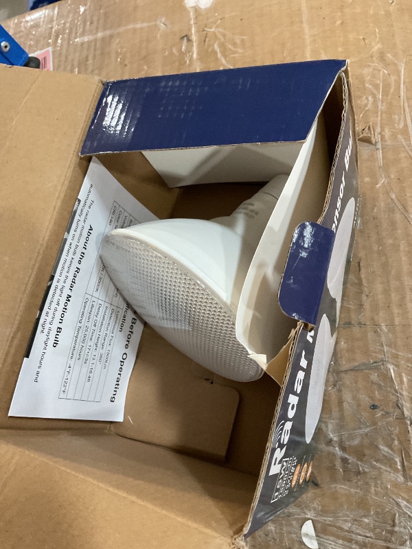 Photo 1 of Radar Motion Sensor Outdoor Flood Light Bulbs, Dusk to Dawn LED Security Light E26 Base PAR38 Motion Activated 5000K Daylight, 15W(100-Watt Replacement), LED Light Bulbs for Porch, Driveways, 2 Pack