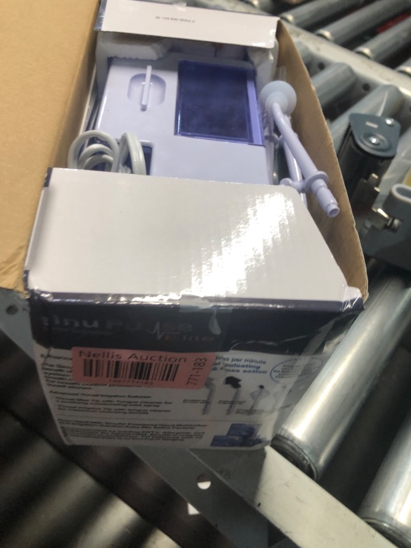 Photo 1 of (PARTIAL SET) SinuPulse Elite Advanced Nasal Irrigation System with 30 SinuAir Saline Packets, Pulsating Nasal Congestion Relief & Sinus Rinse Machine, More Effective Than Neti Pot or Nose Spray