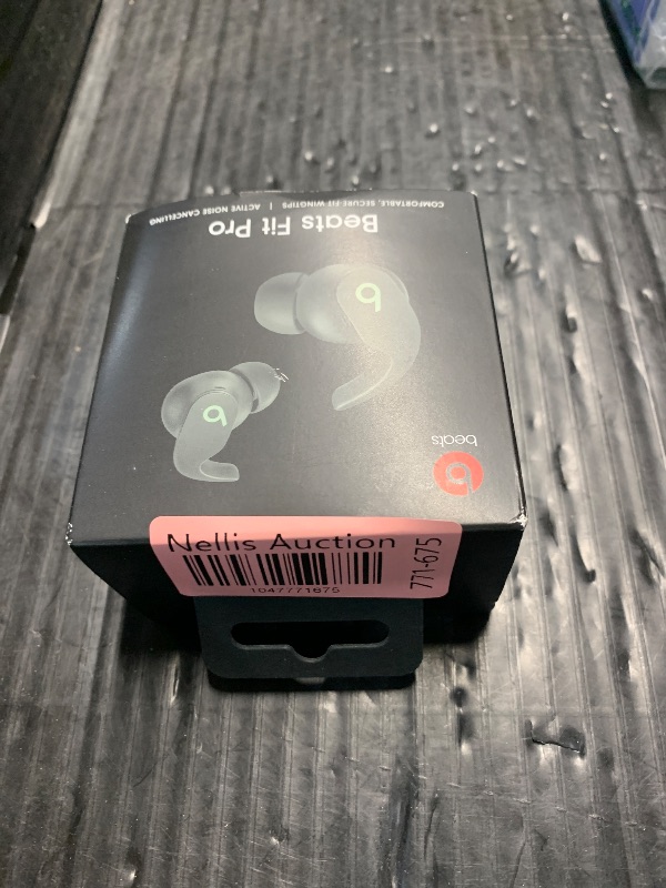 Photo 1 of (ONE IS NON-FUNCTIONAL) (POWER TESTED) Beats Fit Pro - True Wireless Noise Cancelling Earbuds - Apple H1 Headphone Chip, Compatible with Apple & Android, Class 1 Bluetooth®, Built-in Microphone, 6 Hours of Listening Time – Sage Gray