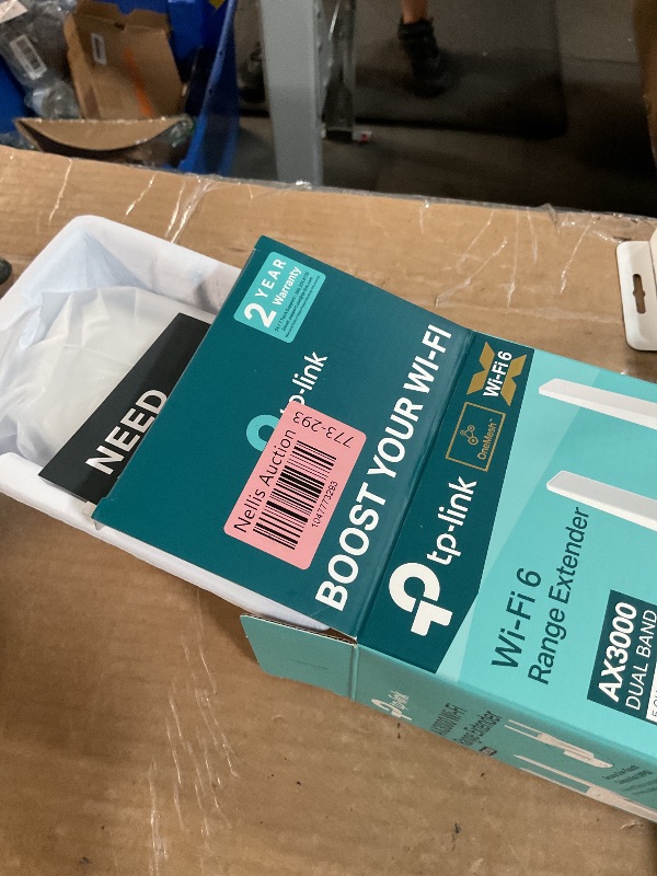 Photo 1 of TP-Link AX3000 WiFi 6 Range Extender | PCMag Editor's Choice | Dual-Band Wireless Repeater w/Ethernet Port | Up to 2400 Sq. Ft., 64 Devices | Internet Signal Booster | APP Setup | EasyMesh (RE715X)