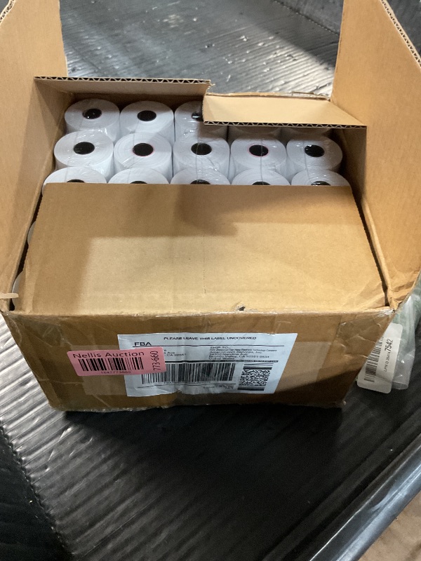 Photo 1 of (50 Rolls) 2 1/4 x 85 Thermal Paper Rolls, BPA Free Thermal Receipt Paper Rolls, 2.25 inch Wide and 85 ft Long Per Thermal Paper Receipt Roll