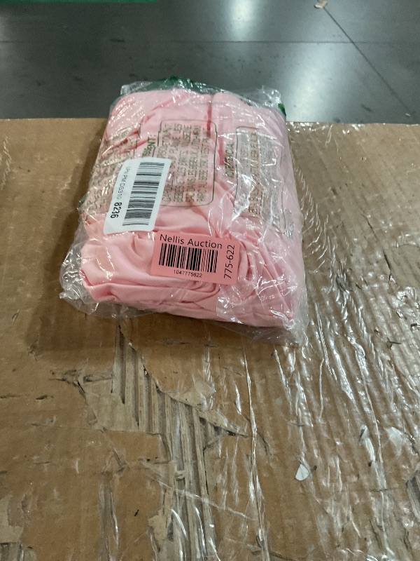 Photo 1 of (used)(small) BEAGIMEG Women's Sexy Ruched Sleeveless Deep V Elegant Cocktail Evening Party Maxi Dress Pink