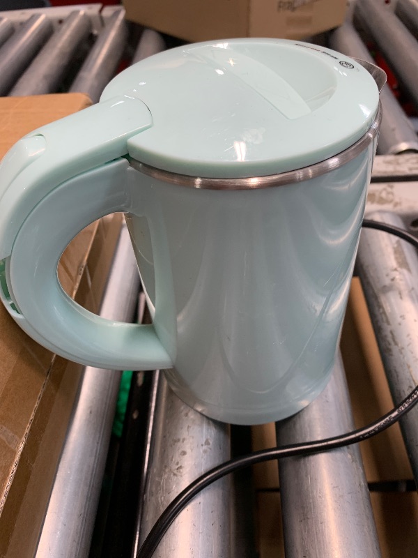 Photo 1 of (see images for damage) 0.5L Small Portable Electric Kettles for Boiling Water, Stainless Steel Travel Kettle, Fast Boil Teapot, Boil-Dry Protection 