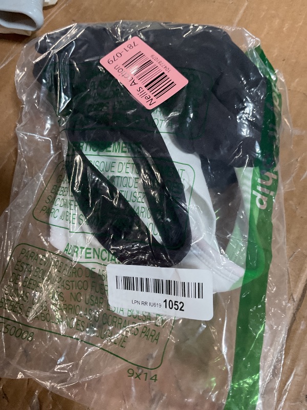 Photo 1 of ***(HEAVILY USED/ MINOR DAMAGE)***Hanes Women's Wireless Racerback Moisture-Wicking Stretch Sports Bra with Compression Support, 1, Black/White-2 Pack, Small