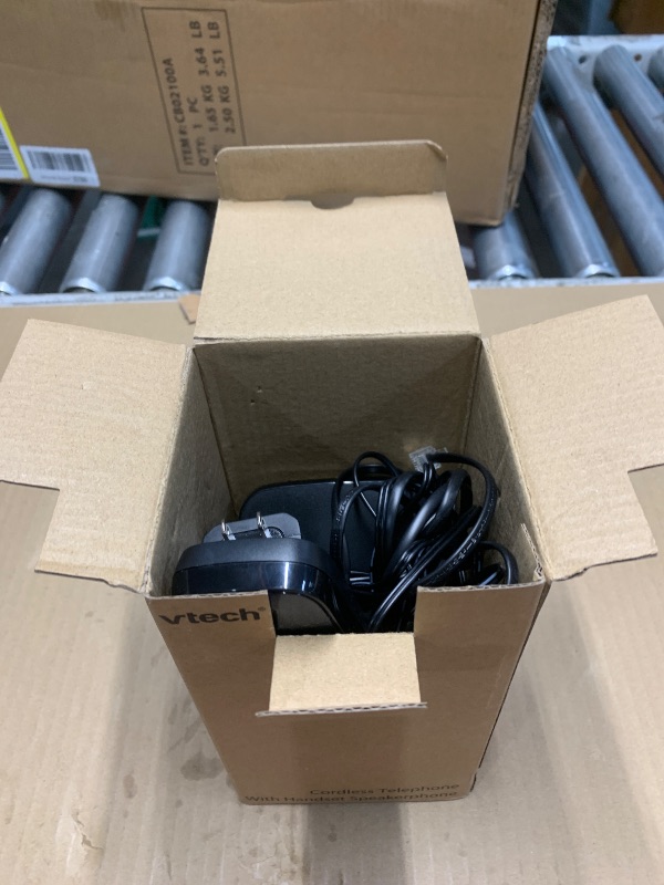 Photo 1 of [New] VTech VG131-11 DECT 6.0 Cordless Phone - Bluetooth Connection, Blue-White Display, Big Buttons, Full Duplex, Caller ID, Easy Wall Mount, 1000ft Range (Black)
