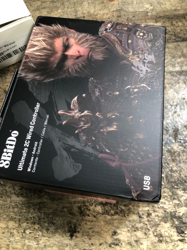 Photo 1 of 8BitDo Ultimate 2C Wired Controller for Windows PC and Android, with Hall Effect Joysticks and Hall Triggers, 1000Hz Polling Rate, and Remappable L4/R4 Bumpers - Black Myth: Wukong