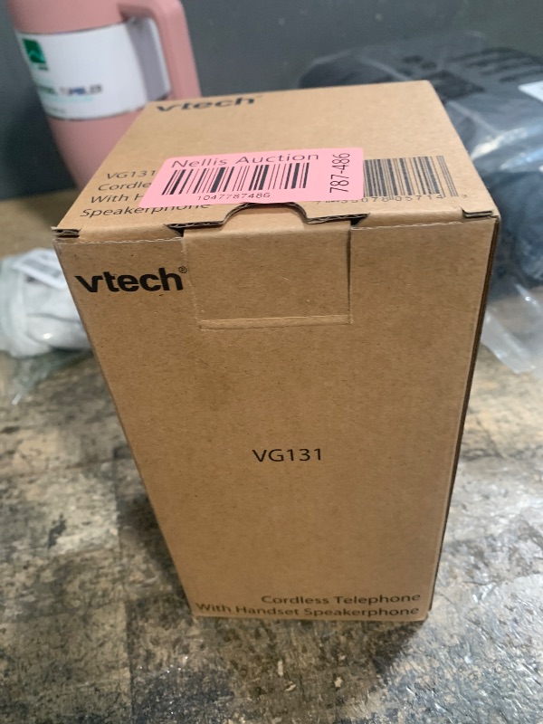 Photo 1 of [New] VTech VG131 DECT 6.0 Cordless Phone - Bluetooth Connection, Blue-White Display, Big Buttons, Full Duplex Speakerphone, Caller ID,Easy Wall Mount, 1000ft Range (White/Grey)