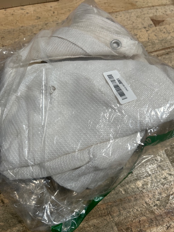 Photo 1 of 90% White Shade Cloth for Garden Plant Greenhouse, 3.3 x 6.6 FT Sun Shade Net for Chicken Coop, Dog Kennel, Backyard, Balcony & More