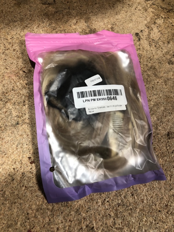Photo 1 of 20 Inches Hair Extensions Clip ins, Curly Soft Synthetic Clip in Hair Extensions for Women and Girls (Color: Blonde with Beige Blonde Highlights)